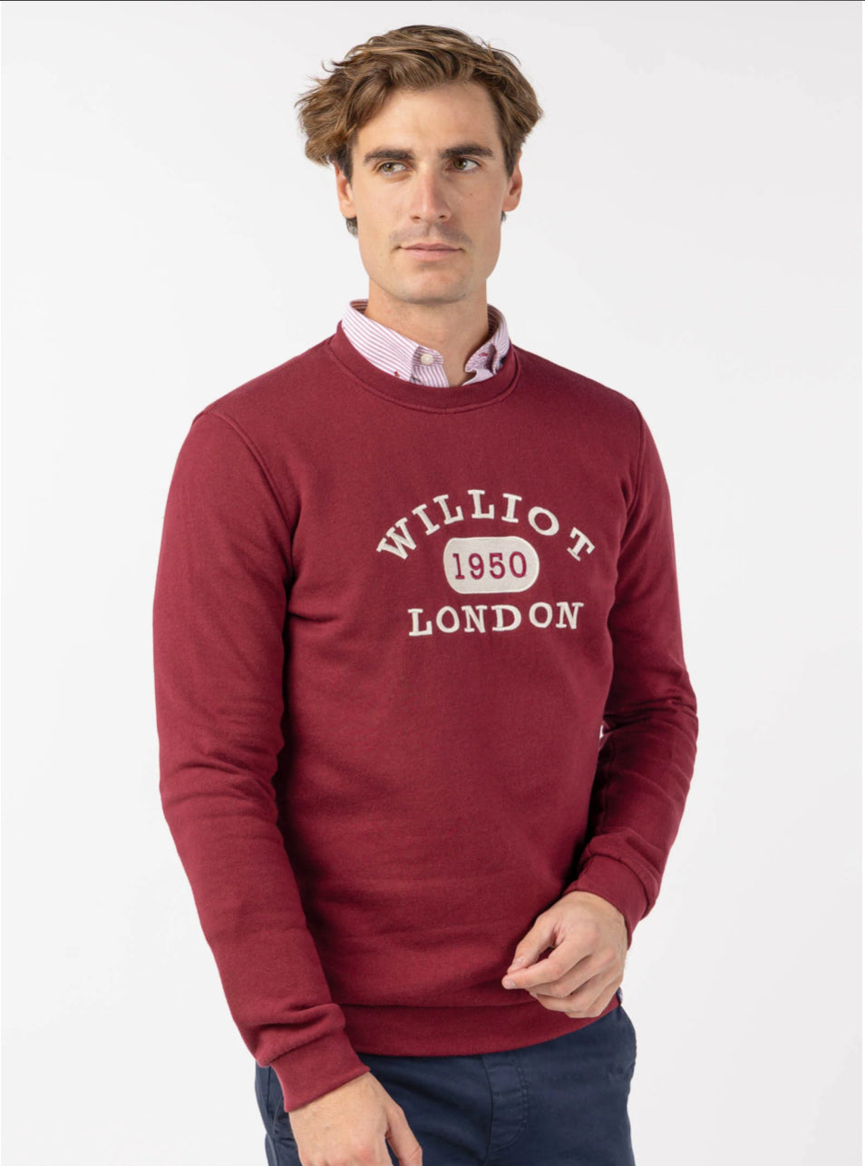 SUDADERA DISEÑO BORDADO LONDON BURDEOS WILLIOT