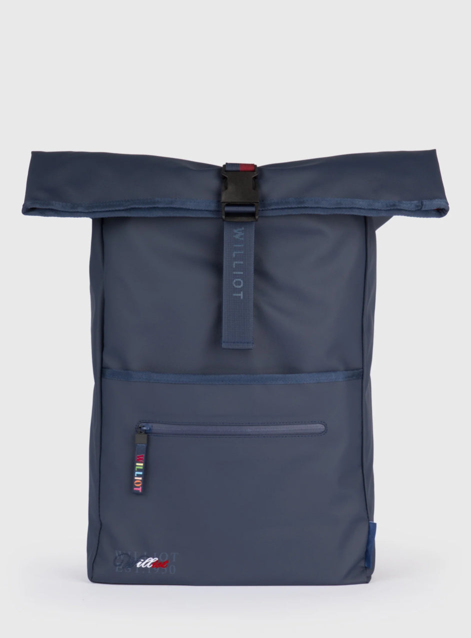 MOCHILA ROLLTOP TEJIDO IMPERMEABLE MARINO WILLIOT