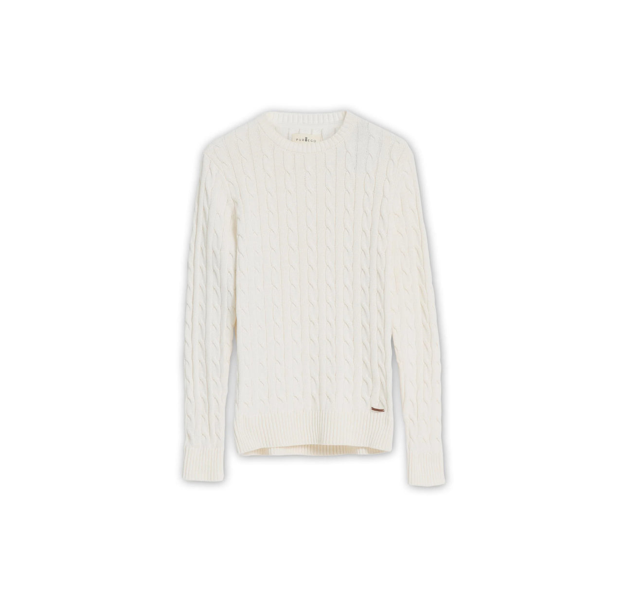 JERSEY CABLE KNIT BLANCO PUROEGO