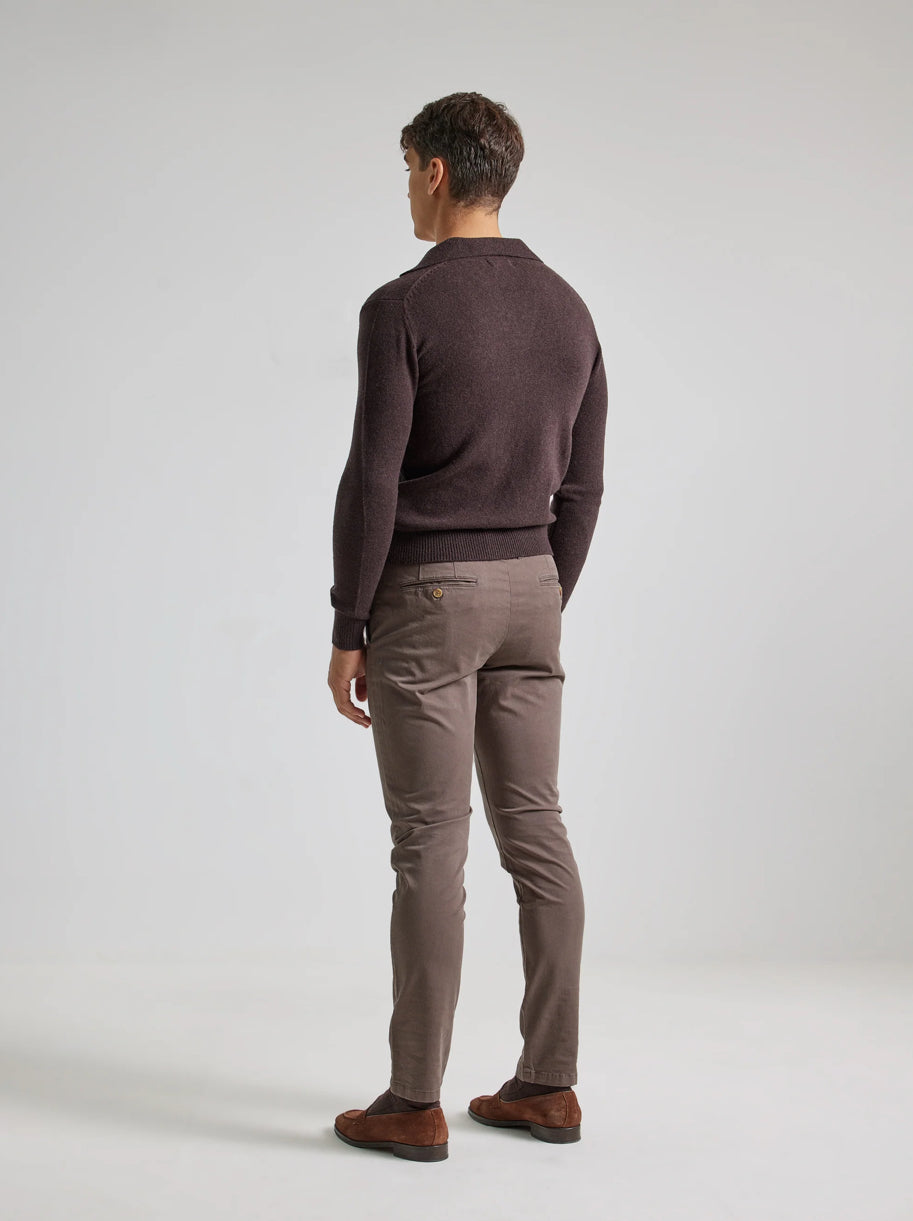 PANTALON CHINO TWILL TOSTADO