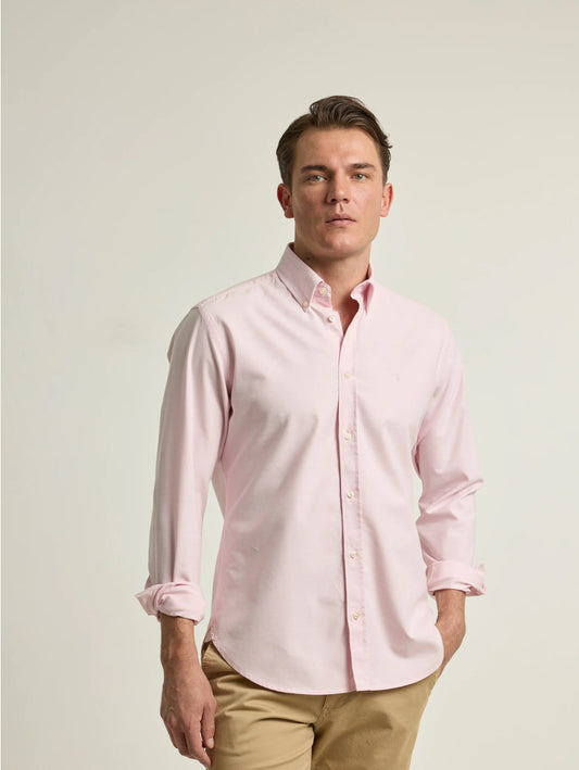 CAMISA CASUAL ALGODÓN ROSA PUROEGO