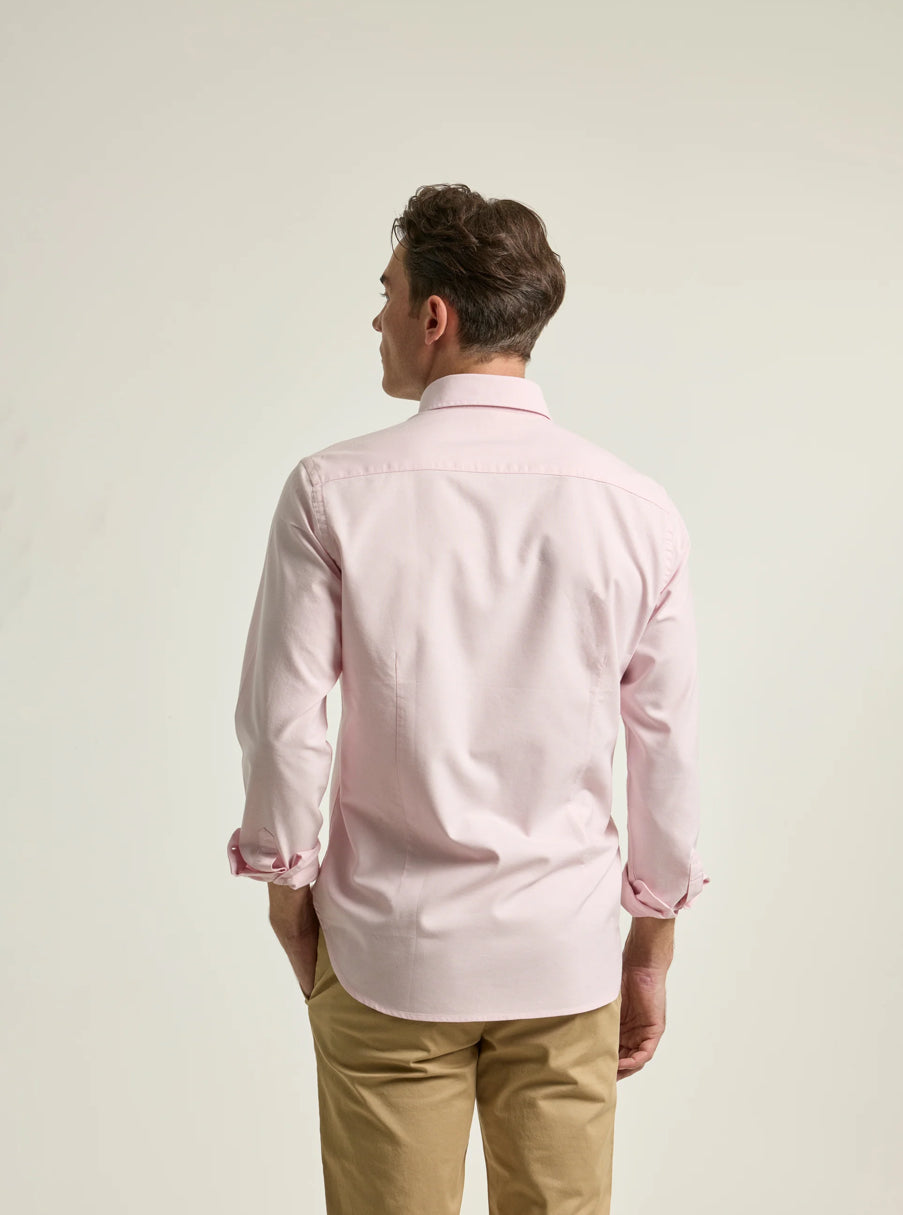 CAMISA CASUAL ALGODÓN ROSA PUROEGO