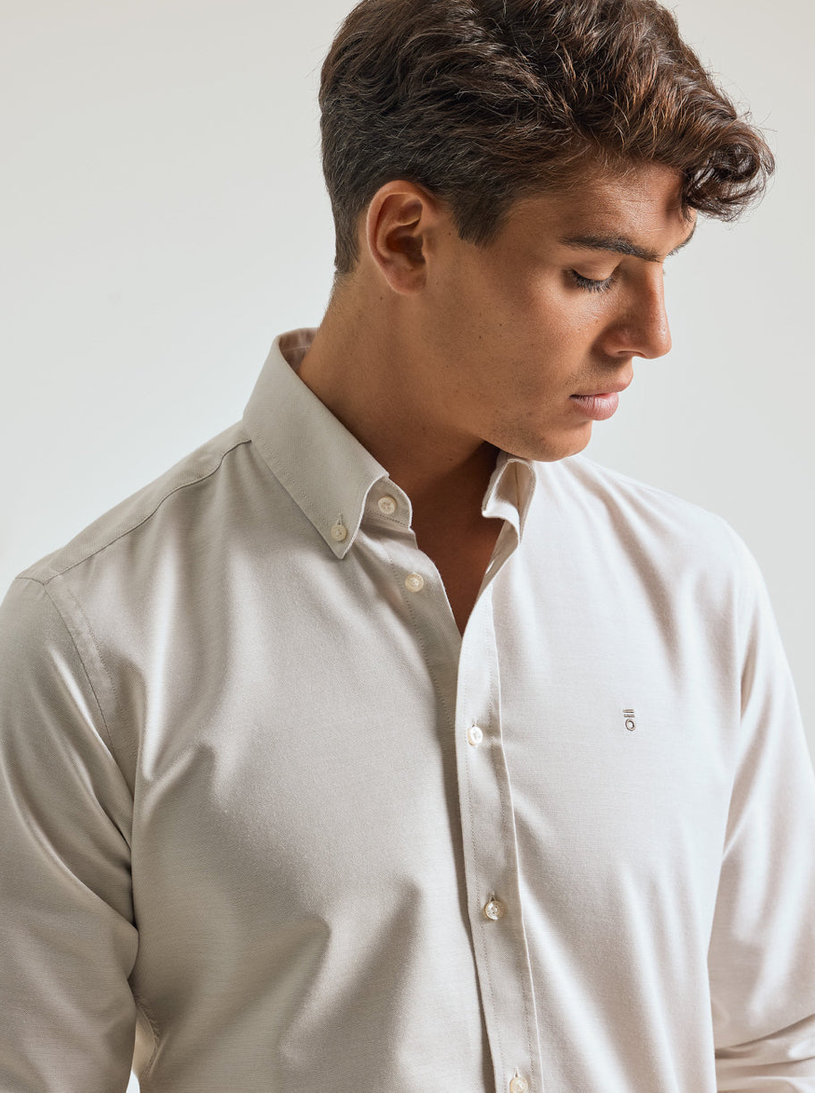 CAMISA OXFORD BEIGE PUROEGO