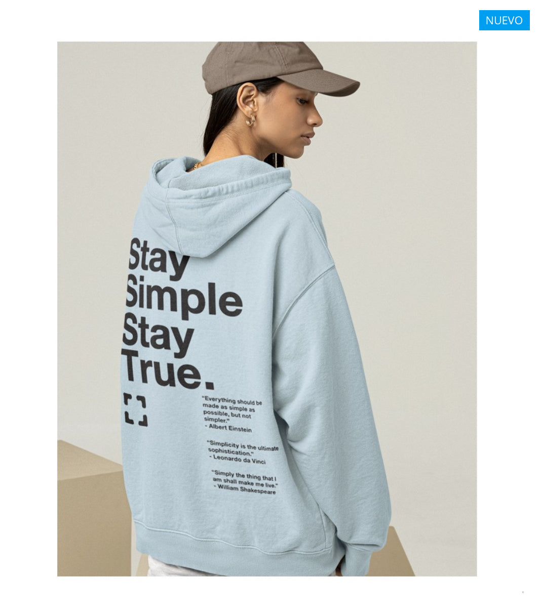 SUDADERA CAP STAY SIMPLE TYS