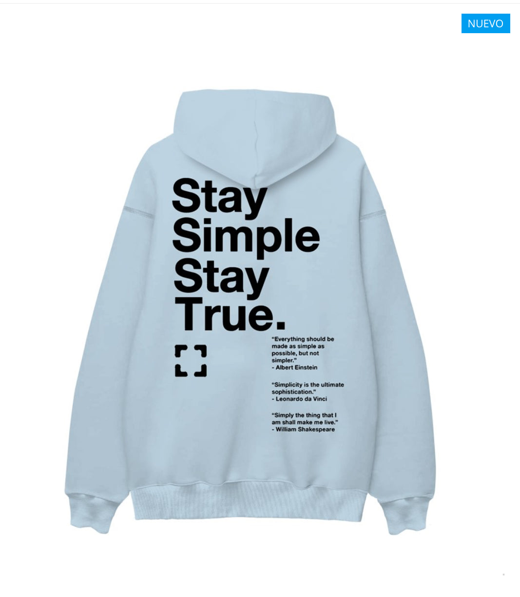 SUDADERA CAP STAY SIMPLE TYS