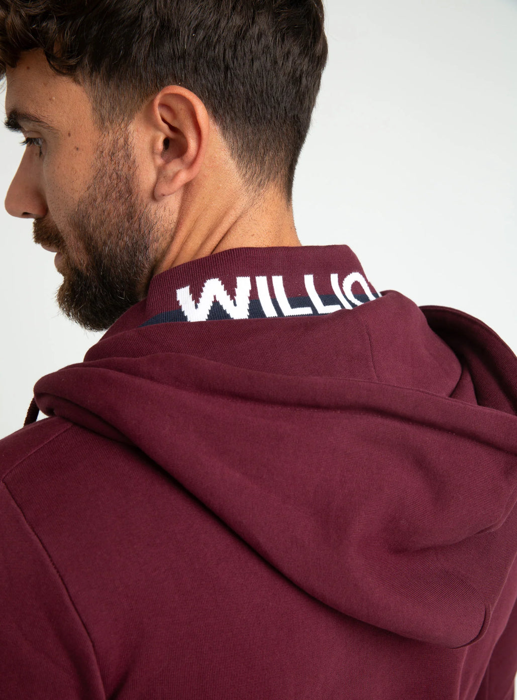 SUDADERA WILLIOT CON CREMALLERA BURDEOS