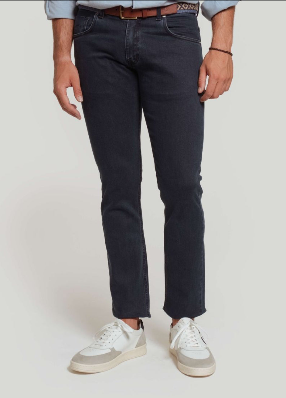 PANTALON SPORT DENIN AZUL OSCURO A LA VAQUERA